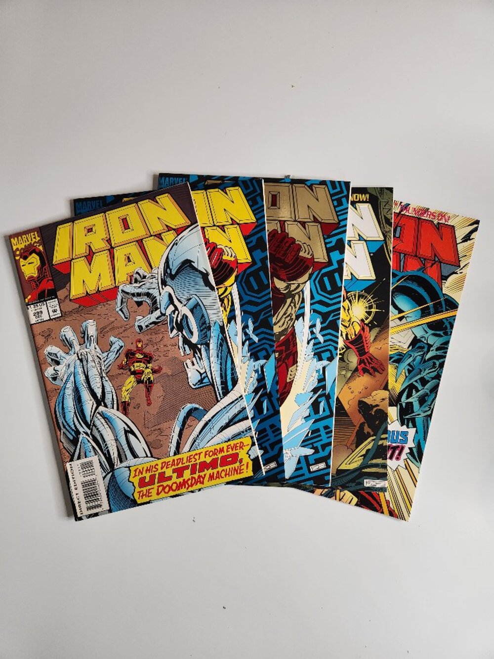 Lot 5 Iron Man Comic Books 299 300 (x2) 301 302 Marvel Comics 1993 1994 Run